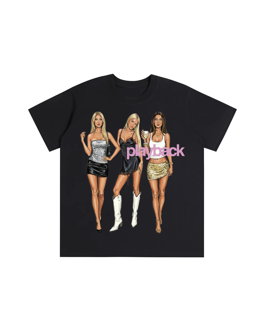 Playback Pink Tee