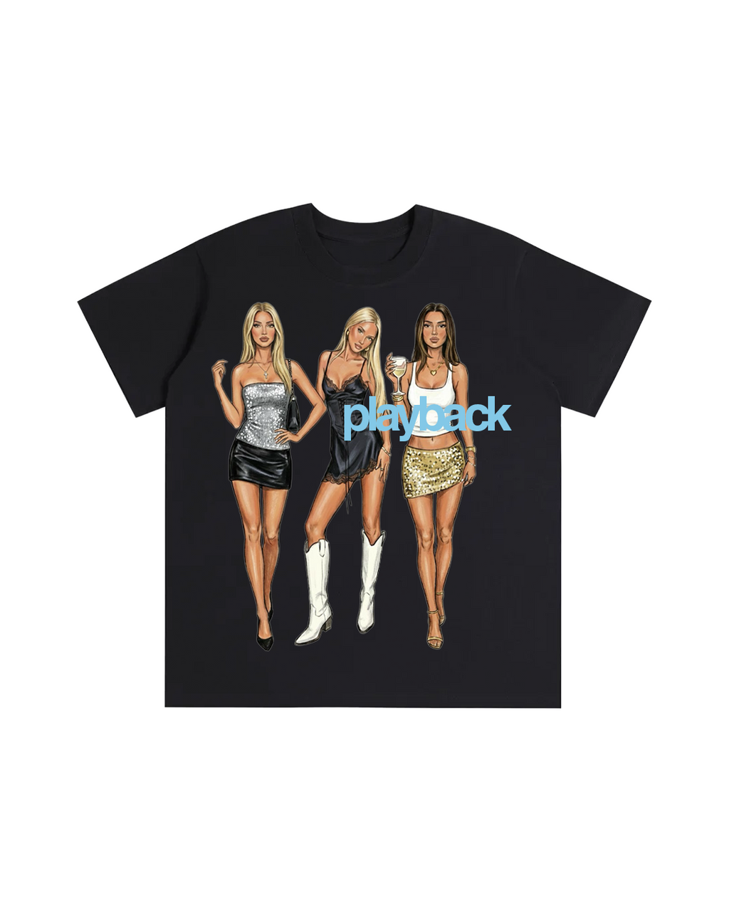 Playback Blue Tee